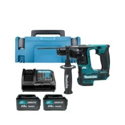 Makita HR166DSMJ 10.8V / 12V CXT Cordless Brushless Slide SDS Plus Hammer Drill With 2 X 4.0Ah Batteries, Charger & Case
