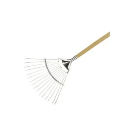 Kent & Stowe K/S70100062 Stainless Steel Long Handled Lawn & Leaf Rake, FSC