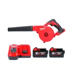 Milwaukee M18BBL 18V M18 Compact 3-Speed Blower With 2 X 6.0Ah Batteries & Charger