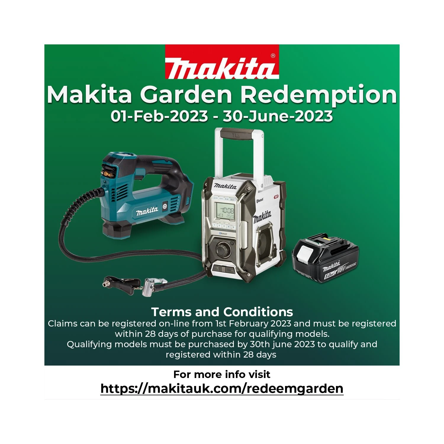 Makita DUR181RT 18V LXT Cordless Grass Line Trimmer With 1 X 5.0Ah Battery & Charger - Image 2