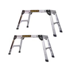 TOUGH MASTER 760 X 300mm Step Up Aluminium Work Platform Pack Of 2