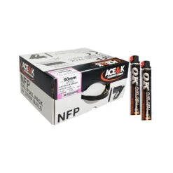 ACE & K NFPAK05FC Galvanised 34° Angle Screw Framing Nails 90mm - Box Qty. 2200 Nails & 2 Large Fuel Cells