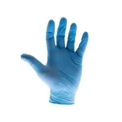 Scan SCAGLODNL Blue Nitrile Disposable Gloves - Large (Box Of 100)