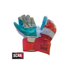 SCAN Heavy-Duty Leather Rigger Gloves