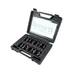 Trend SET/SS8X1/4TC 12 Piece 1/4" TCT Router Bit Starter Set