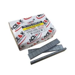 ACE & K ST2131 90 Type 18 Gauge Stainless Steel Headless Staples 25mm - Box Qty. 5000
