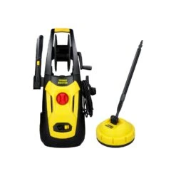 Pressure Washer 140 Bar 1800W Flow Rate 420 L/H, Turbo Nozzle Auto Stop System 6M Hose High Performance Compact Portable Jet Washer For Car Patio Garden Furniture With Patio Cleaner TOUGH MASTER