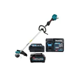 Makita UR003GZ 40v Max XGT Brushless Loop Handle Line Trimmer With 1 X 4.0Ah Battery, Charger & Adaptor