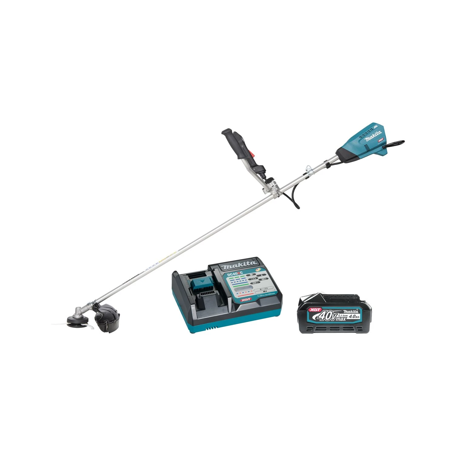 Makita UR016GM101 40Vmax XGT Cordless Brushless Brush Cutter With 1 X 4.0Ah Battery & Charger